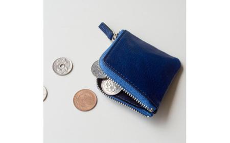 本革 藍染め 10°(じゅうど）コインケース