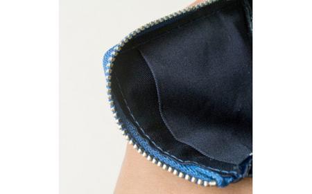 本革 藍染め 10°(じゅうど）コインケース