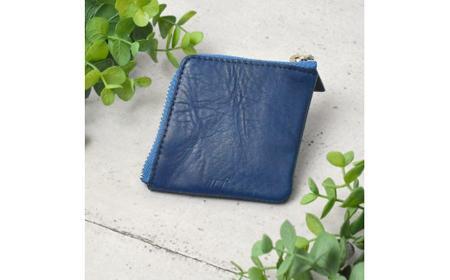 本革 藍染め 10°(じゅうど）コインケース