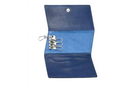 本革 藍染め 10°(じゅうど）キーケース