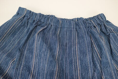 阿波しじら織 甚平【柄No.75、サイズL】と巾着(大)セット