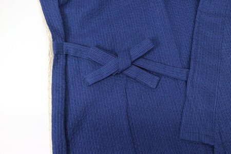 阿波しじら織 甚平【柄No.93、サイズL】と巾着（大）セット