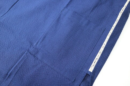 阿波しじら織 甚平【柄No.93、サイズL】と巾着（大）セット