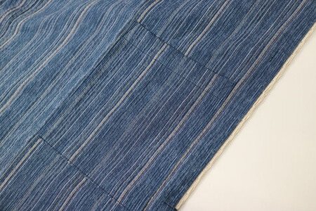 阿波しじら織 甚平(LL)【柄No.75】と巾着(大)セット