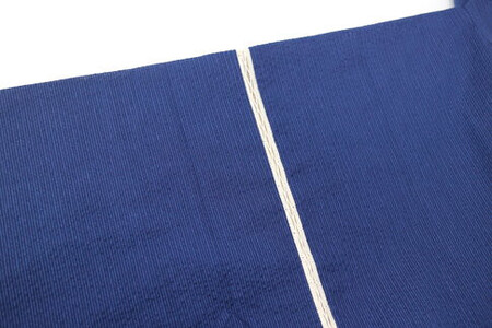 阿波しじら織 甚平（LL）【柄No.93】と巾着（大）セット