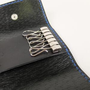 阿波レザー　本藍染キーケース KE-1