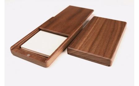 【アイデア×デザイン×技】木の名刺入れ(ウォルナット)