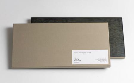 TSUKI-JIRIWOODPLATEフラット藍染S ｜トレー プレート お皿 皿 食器 インテリア