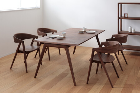 「イストク」HARPチェアウッドシート ウォールナット