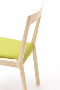 「イストク」POODLEサイドチェア ホワイトアッシュ