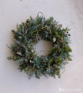 プリザーブドフラワー エバーグリーン・リース