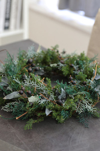 プリザーブドフラワー エバーグリーン・リース