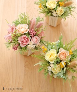 プリザーブドフラワー ピュアローズ イエロー