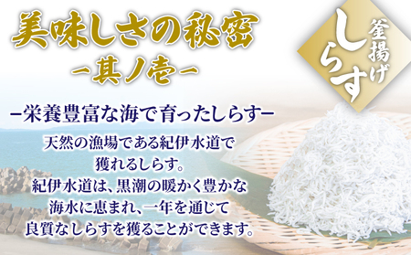 釜揚げ しらす 1kg 国産 徳島県産 和田島産 とれたて 新鮮 産地直送 冷蔵 発送 小分け 250g 4袋 セット 和田島しらす ちりめん 魚介類 魚 小魚 【北海道・東北・沖縄・離島への配送不可】 