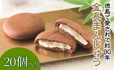 金長まんじゅう 20個入り チョコレート