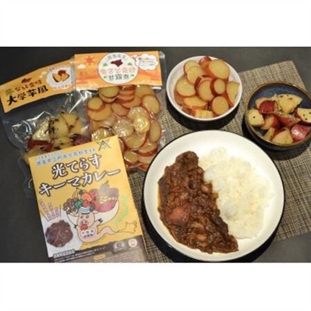 徳島県産　地元素材ゴロゴロキーマカレー＆なると金時アソート　スタンダード_惣菜・加工品     惣菜・加工品 カレー  _【1419529】