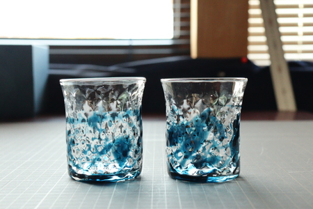【 藍遊ナナコグラスセット 】 2個組 グラス