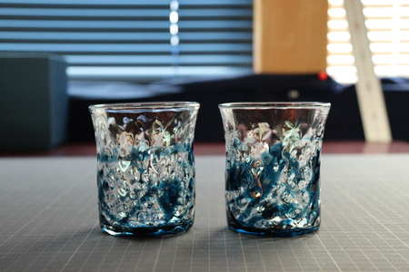 【 藍遊ナナコグラスセット 】 2個組 グラス