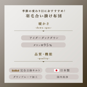 掛け布団 色(ピンク) アイダーダウン95% 0.5kg入り 羽毛合 掛け布団 シングル ロング 夏掛け布団 布団カバー 布団干し 羽毛布団