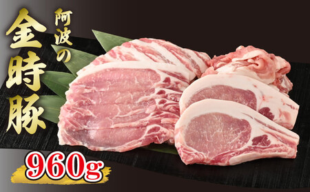 金時豚 豚肉 4種セット 約960g 【 豚肉 】