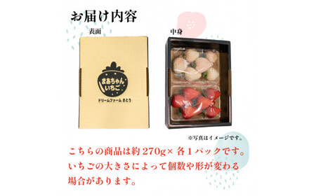 紅白いちご ゆめのか 500g以上 2パック  苺 ストロベリー 果物 いちごケーキ いちごジャム いちごアイス いちごクレープ いちご大福 白いいちご 送料無料 阿波市 徳島県 佐藤農園 先行予約 