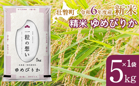 【新米】【令和6年産米】北海道壮瞥産 ゆめぴりか 5kg 米 北海道米 ゆめぴりか 【 ふるさと納税 人気 おすすめ ランキング 新米 米 お米 コメ こめ ゆめぴりか 精米 白米 ごはん ご飯 壮瞥産 北海道 壮瞥町 送料無料 】 SBTE025