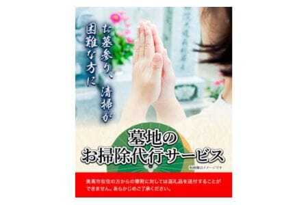  墓地のお掃除代行サービス 1回 《90日以内に出荷予定(土日祝除く)》徳島県 美馬市 シルバー人材センター お墓 掃除 お墓参り 墓地 代行 そうじ