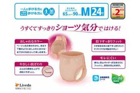 リフレ はくパンツ下着のようなベージュタイプ M24枚×2パック 尿ケア 紙おむつ 【 リフレ 】