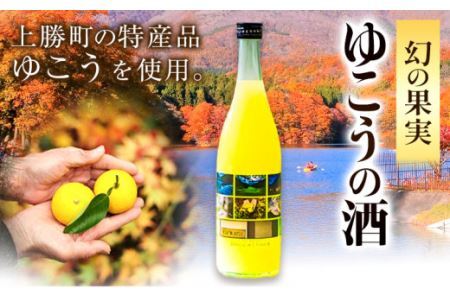 ゆこう の 酒 リキュール 8度 720ml 1本 幻の果実 柚香 株式会社高鉾建設 酒販事業部 《30日以内に出荷予定(土日祝除く)》 徳島県 上勝町 お酒 アルコール 果汁 炭酸割り ロック 国産 ギフト 贈答 送料無料