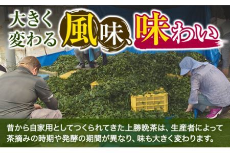 上勝晩茶 1kg 百野さん Kamikatsu-TeaMate 《2024年10月上旬-4月末頃出荷》 飲み物 飲料 お茶 茶 晩茶 健康 茶葉 bancha 酸味 乳酸菌 徳島県 上勝町 送料無料