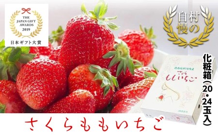 さくらももいちご 玉または24玉入り化粧箱 配達地域限定 12月下旬頃から発送 徳島県佐那河内村 ふるさと納税サイト ふるなび