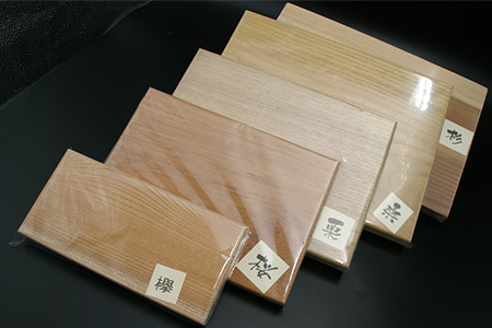 ５種類の木材ランダム詰合せ（５枚）TR-19