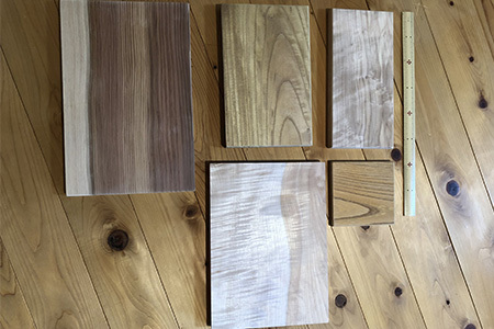 ５種類の木材ランダム詰合せ（５枚）TR-19