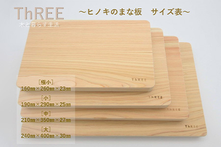 那賀ヒノキのまな板（中）【徳島 那賀 防カビ 抗菌作用 木材 木製 木製品 ひのき 檜 桧 キッチングッズ 調理器具 木のまな板 木製まな板 おしゃれ プレゼント】TR-1-3 