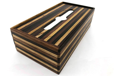 紫檀製 ティッシュボックス 彫刻