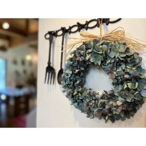 紫陽花のドライフラワーリース【1323152】