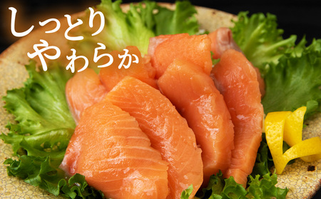 北海道産 サクラマス ロイン 1kg 生食可〈小田切水産〉 AM139