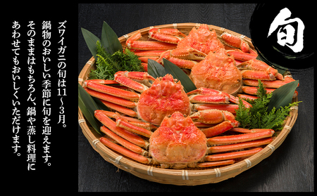 訳あり ズワイガニ 姿 ボイル済み 冷凍 1尾セット 約600g BM333