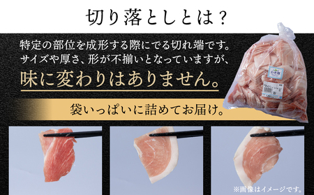 北海道産 白老豚 モモ ウデ 切り落とし4kg 豚肉 冷凍 国産 スライス BV018