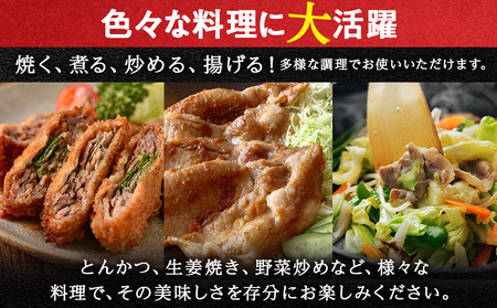 【定期便 3カ月】北海道産 白老豚 肩ロース スライス 500g×3パック BV055