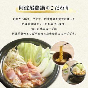 丸本特製阿波尾鶏　塩鍋セット　もも・つみれ　合計700gセット（2～3人前） 