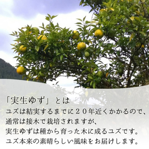 海部柚子プレミアム (実生ゆず果汁) 120ml×４本