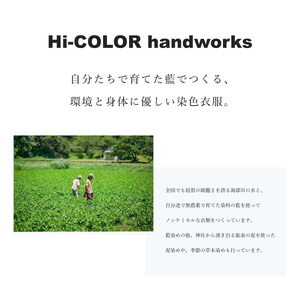 Tシャツ 藍染 泥染 XL/XXLサイズ オーガニックコットン 藍 藍染め 泥染め 宍喰祇園染 天然染料