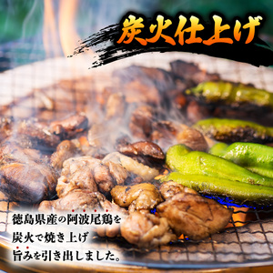 阿波尾鶏 炭火焼 100g×3P 鶏肉 地鶏 お試し 冷蔵