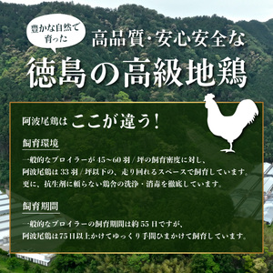 阿波尾鶏 炭火焼 100g×3P 鶏肉 地鶏 お試し 冷蔵