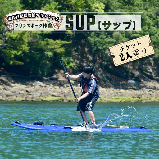 SUP 体験チケット 2人乗り 1艇 スタンドアップパドル レジャー マリンスポーツ マリンアクティビティ マリンジャム 竹ヶ島 竹ケ島 四国 徳島 徳島県 海陽 海陽町