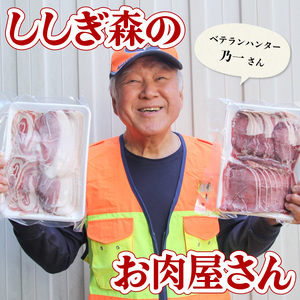 ジビエ 食べ比べ セット 猪肉 鹿肉 ロース 計1.1kg セット 肉 猪 いのしし イノシシ 鹿 しか シカ 冷凍 阿波ジビエ 阿波地美栄