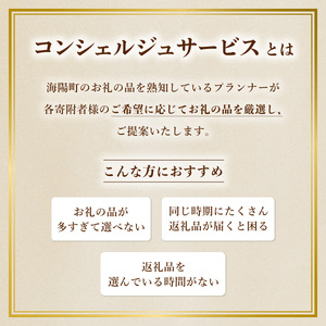 海陽町ふるさと納税コンシェルジュサービス＜寄附金額100万円コース＞