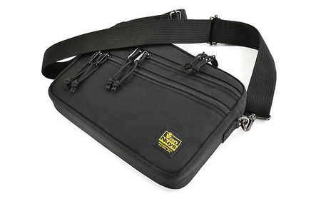 VanNuys 完全無欠のWファスナーサブバッグ／ナロー ウエストバッグ ウエストポーチ アウトドア ボディバッグ ヒップバッグ バンナイズ ファッション カバン ショルダーバッグ