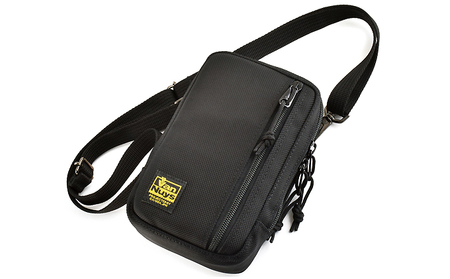 VanNuys 薄型サブポケット /Type-Cショルダー ウエストバッグ ウエストポーチ アウトドア ボディバッグ ヒップバッグ ブラック バンナイズ ファッション カバン 